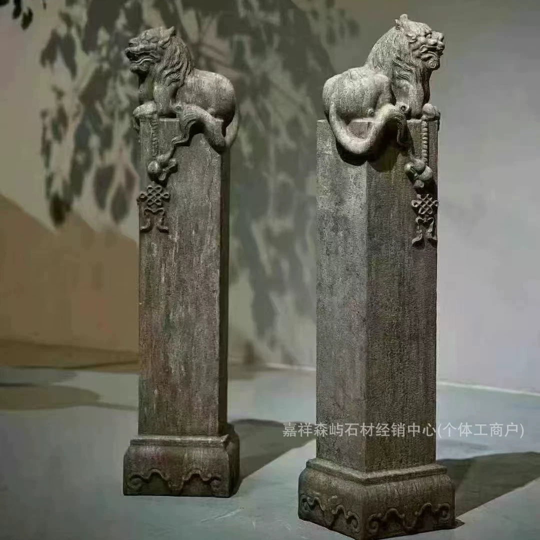 Производитель кобыльих копыт из голубого камня, садовых каменных скульптур, антикварных кобыльих копыт с львом, каменных столбов, декоративных украшений для парка во дворе отеля.