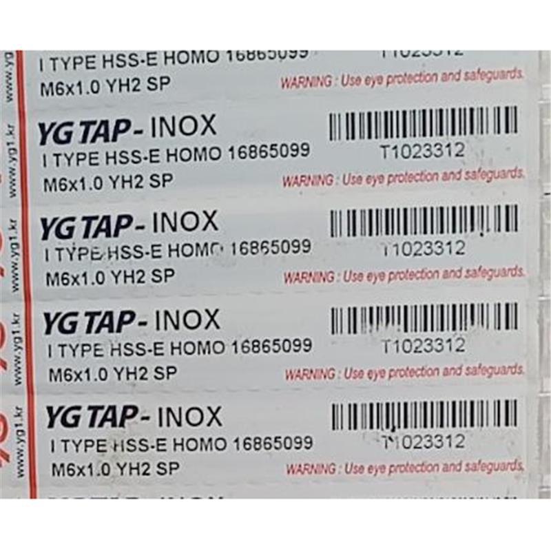 T1023363 黑色不锈钢先端丝维M8X1.25 YH3 70.0L机械高速钢
