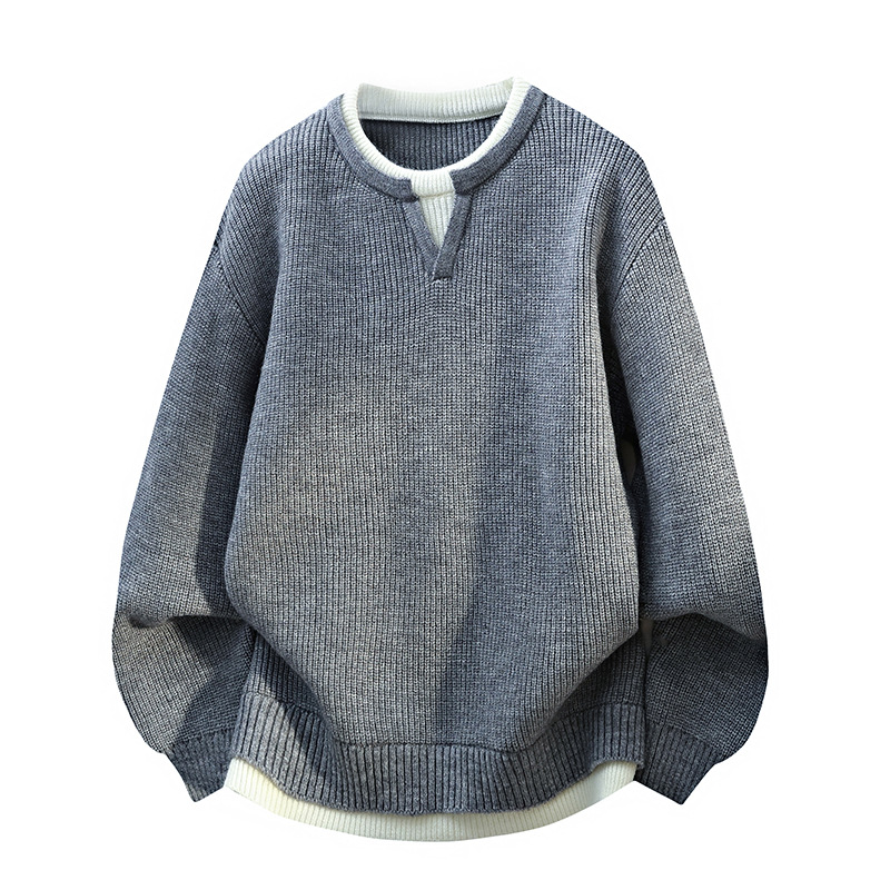 MY7446P522026年秋冬青少年宽松型圆领长袖针织衫运动风格，男装针织衫/毛衣，星座614