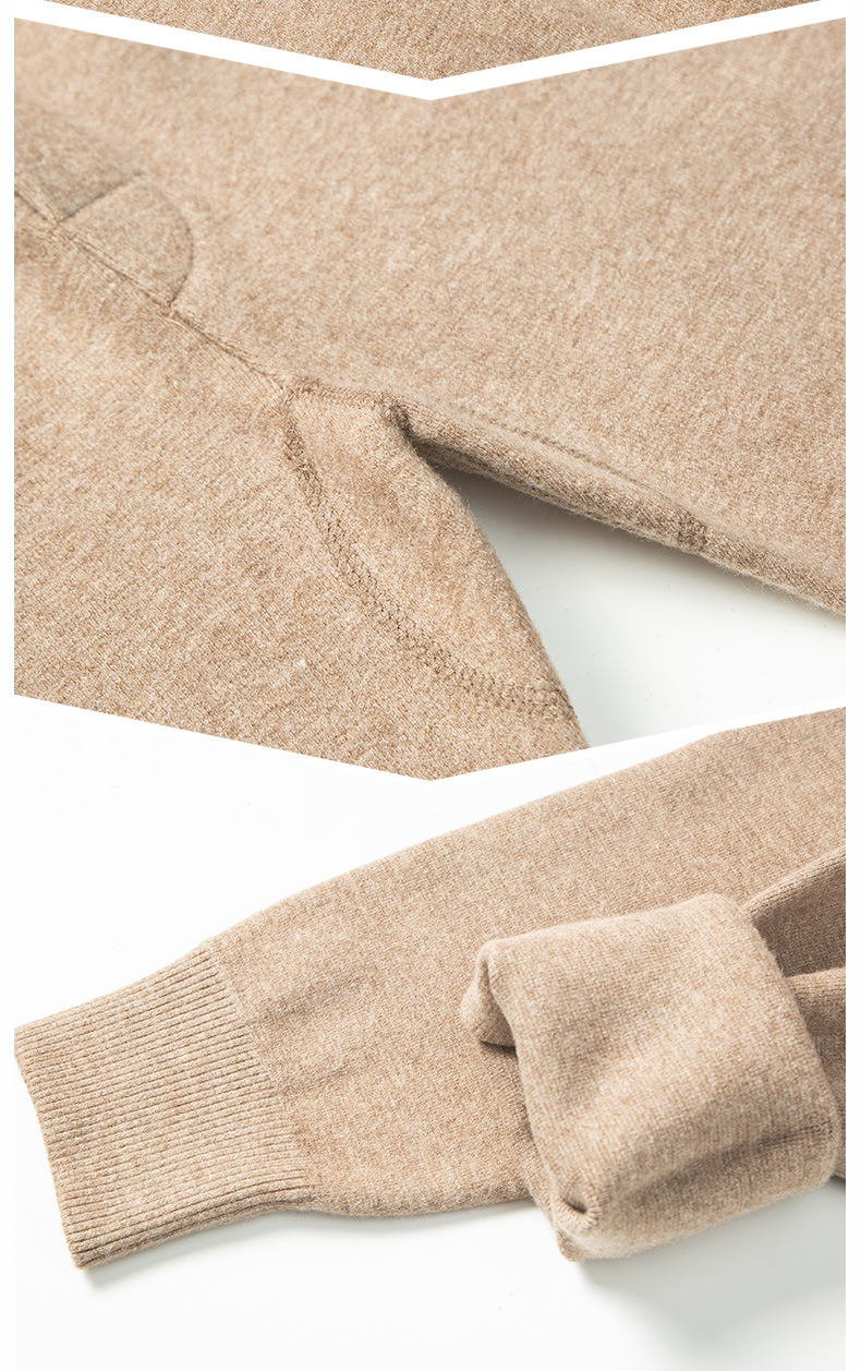 Quần legging cashmere nam nữ cao cấp lưng cao giữ ấm dệt kim — Màu xám đậm của nam giới chi tiết 25