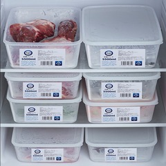 銀イオン冷蔵庫収納ボックス、冷凍庫排水ボックス、冷凍庫肉保存ボックス、密閉排水防カビボックス