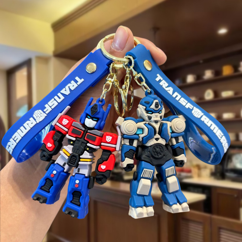 Cartoon Transformers Optimus Prime Keychain Bumblebee Backpack Car Chain Pendant Claw Machine Gift Ornament Cartoon Transformers Optimus Prime Keychain Bumblebee Backpack Car Chain Pendant Claw Machine Gift Ornament