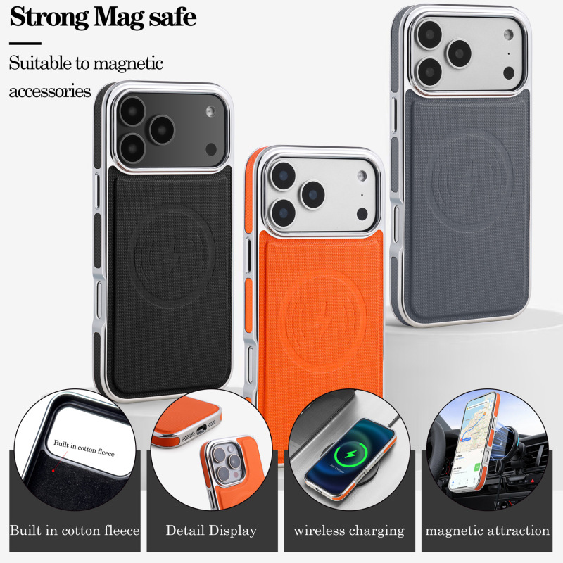 High-End Magnetic Anti-Drop Case Suitable for iPhone 17 Phone Case, 15 Promax Pu Leather Case, 16 Leather Case High-End Magnetic Anti-Drop Case Suitable for iPhone 17 Phone Case, 15 Promax Pu Leather Case, 16 Leather Case