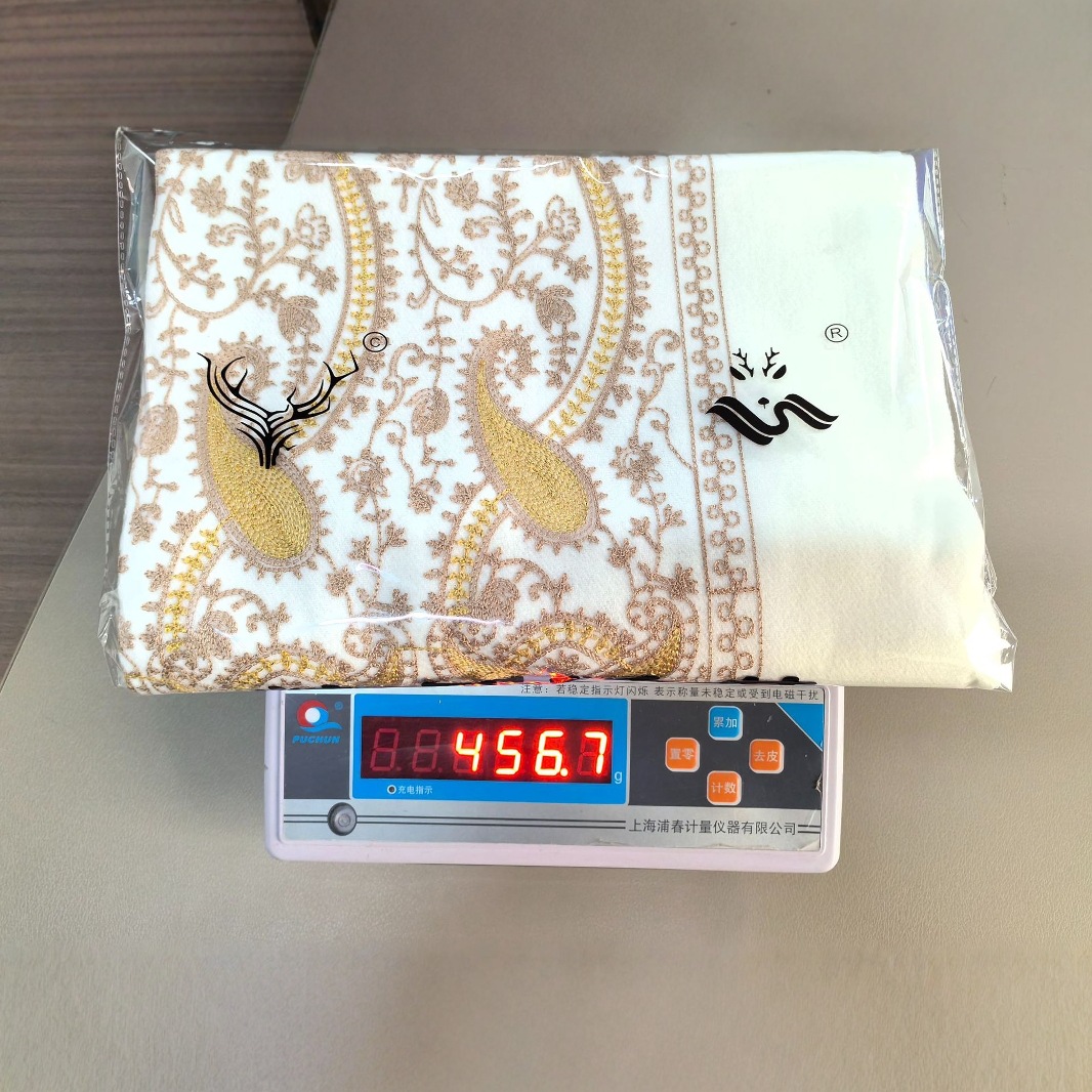 450 g bufandas bordadas bufandas de flores de estilo nacional largo bufandas de estilo nacional