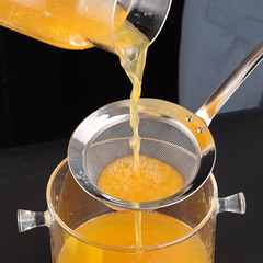 304 stainless steel oil grid colander baby food supplement juice soy milk filter drain oil separator spoon flour filter sieve