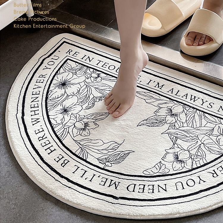 ins Carpet Bathroom Door Bathroom Water Absorbent Floor Mat Toilet Entrance Door Mat Toilet Door Mat Machine Washable