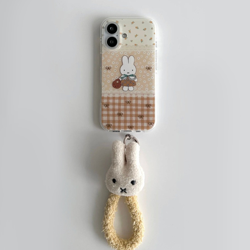 Plaid Miffy Rabbit Phone Case Suitable for Apple 16Promax Iphone17 Niche 14 Double-Layer 13 Hard Case 12/1 Plaid Miffy Rabbit Phone Case Suitable for Apple 16Promax Iphone17 Niche 14 Double-Layer 13 Hard Case 12/1
