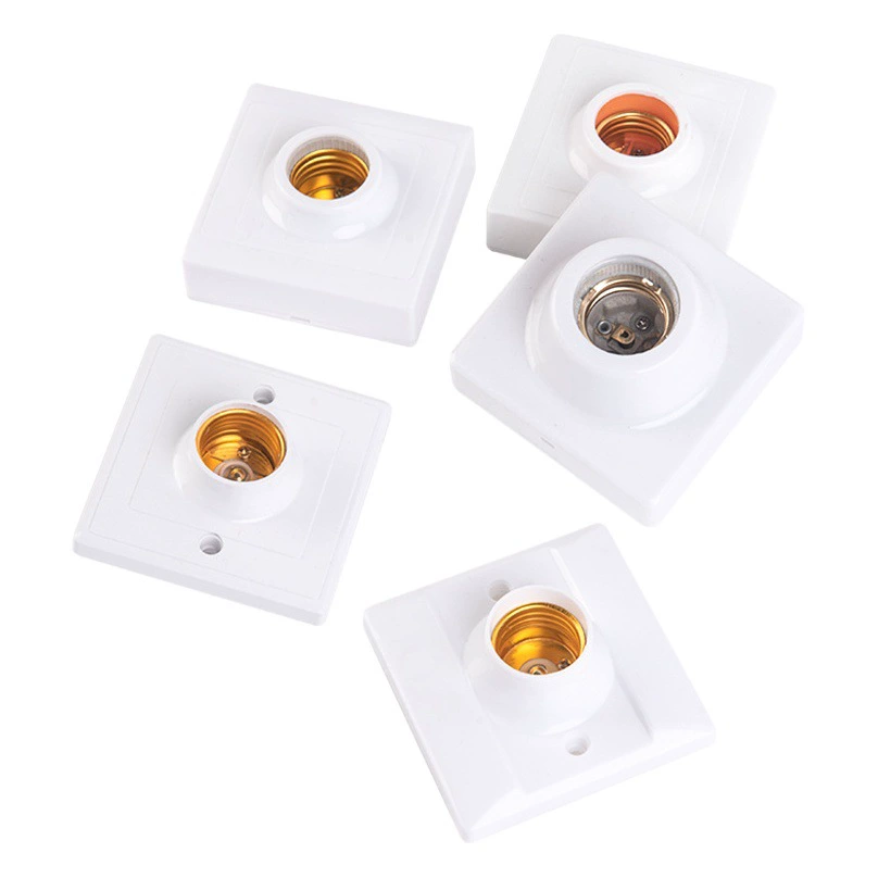 Оптовая Продажа с фабрики пластиковый патрон лампы E27 винт Бакелит 86 плоский патрон лампы Круглый Мощный толстый керамический патрон лампы