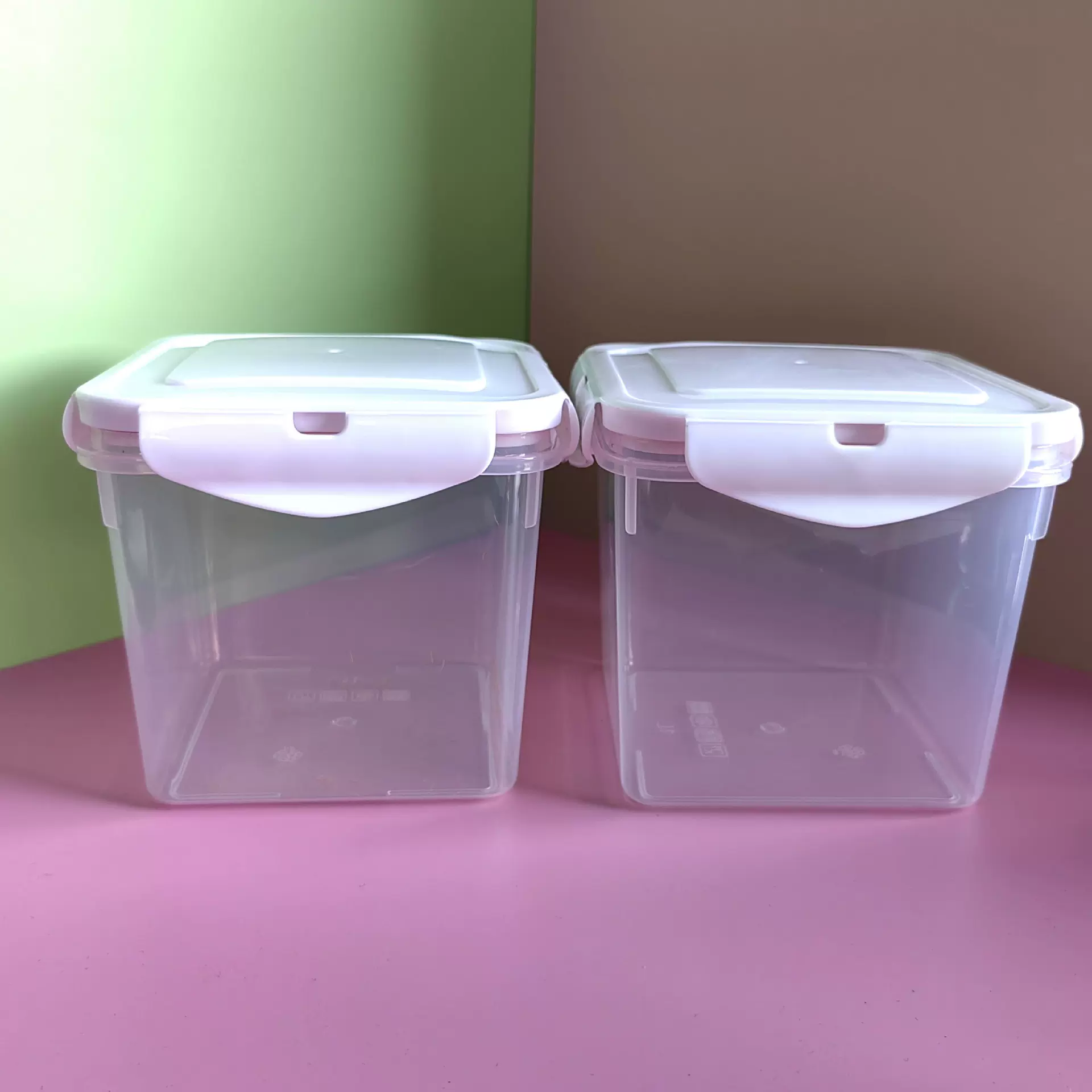 一升酸奶盒方形塑料盒冻干食品桶密封宠物食品冻干保鲜盒带盖子