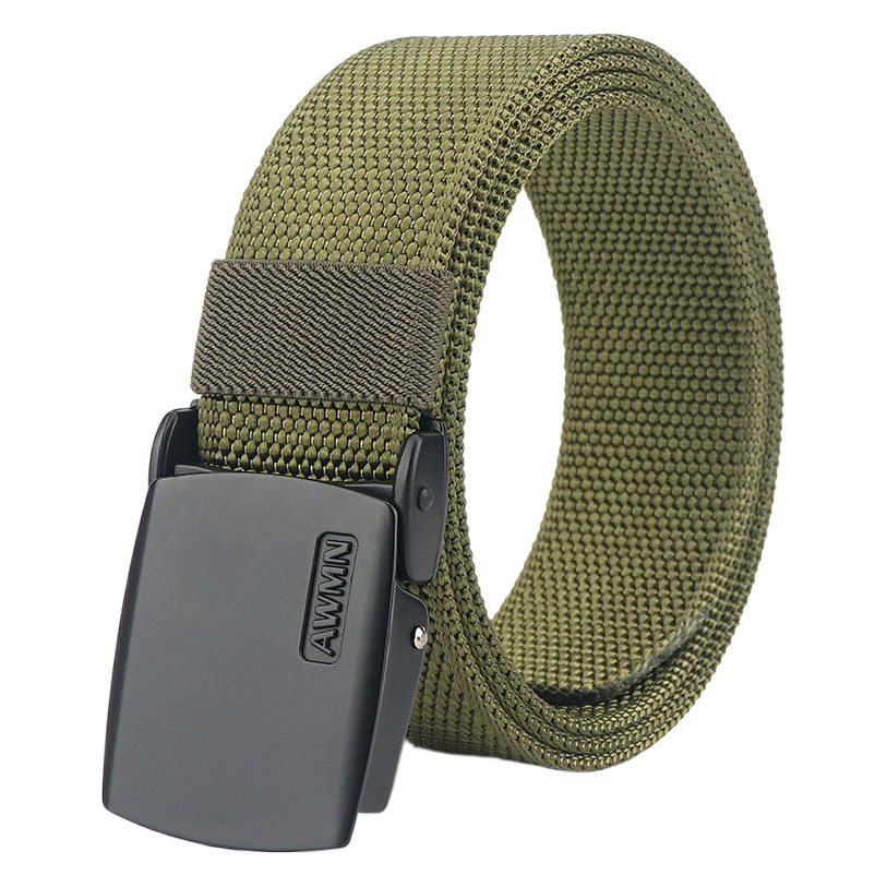 Fabricante en stock suministro nuevo todo-fósforo jeans casual cinturón hombres y mujeres real nylon casual cinturón de tela