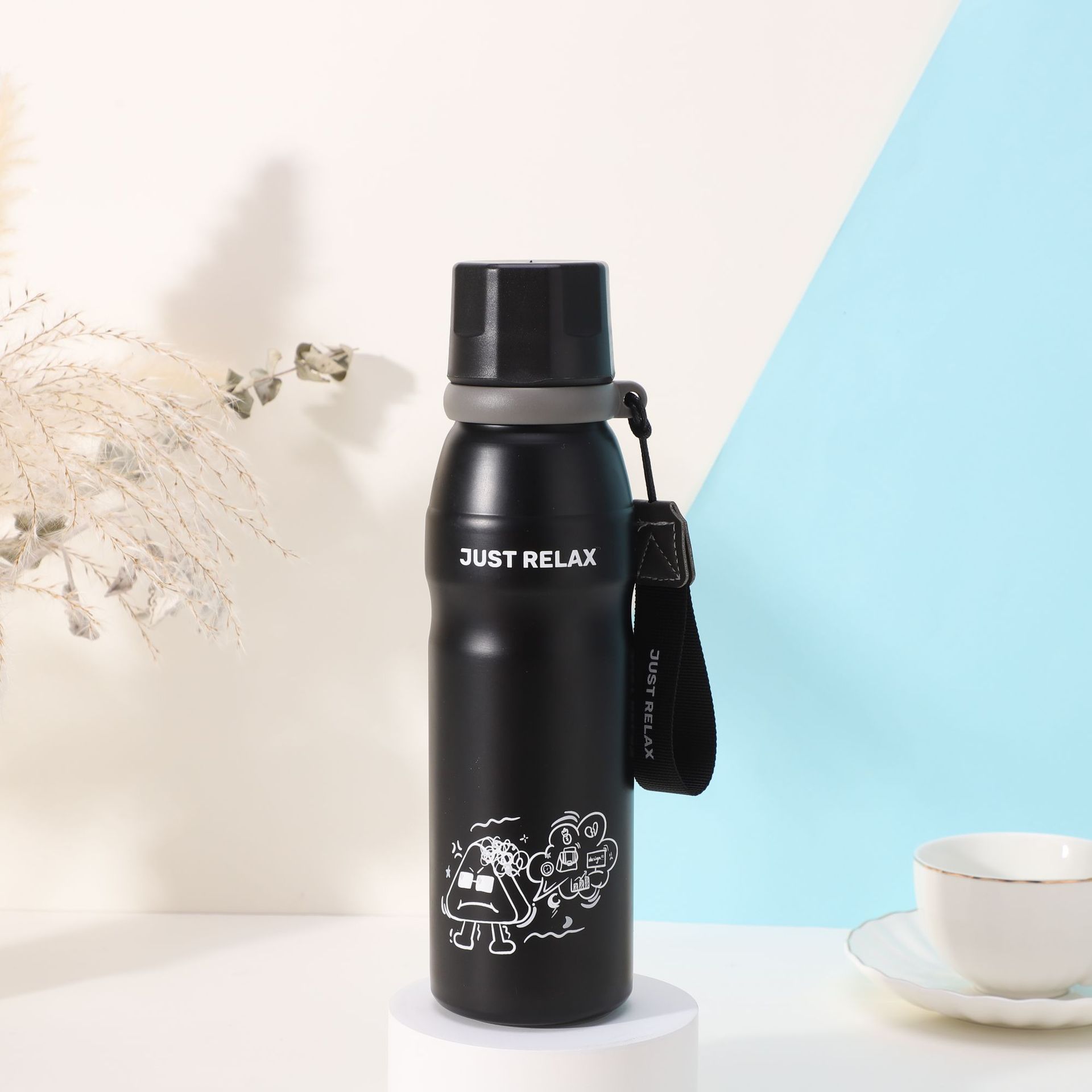 Customised Stainless Steel Insulated Water Cup With Handle_voghion.com