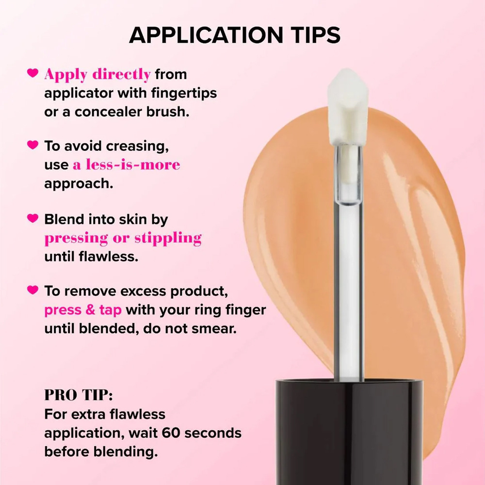 Too Faced Concealer, concelador de base, concelador de base de maquillaje ligero y fino, concelador de base líquido para reparar la apariencia, concelador de base