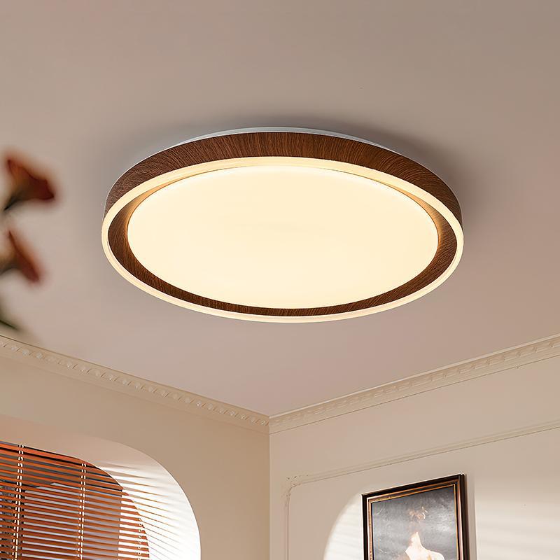 Nueva lámpara de techo de sala de estar de estilo antiguo chino simple y moderno dormitorio de estudio estilo crema de espectro completo lámpara de estilo antiguo