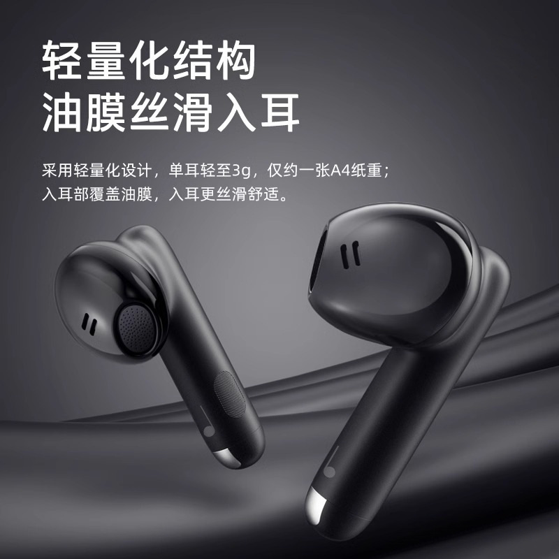 蓝牙耳机2025新款主动降噪半入耳式无线耳机音乐游戏运动超长续航|undefined