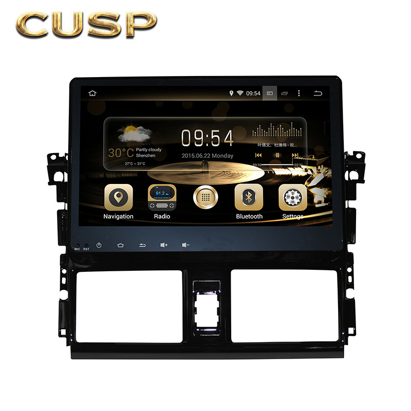 跨境10.1寸大屏安卓适用丰田新威驰/雅力士 致炫 2014- 播放器MP5