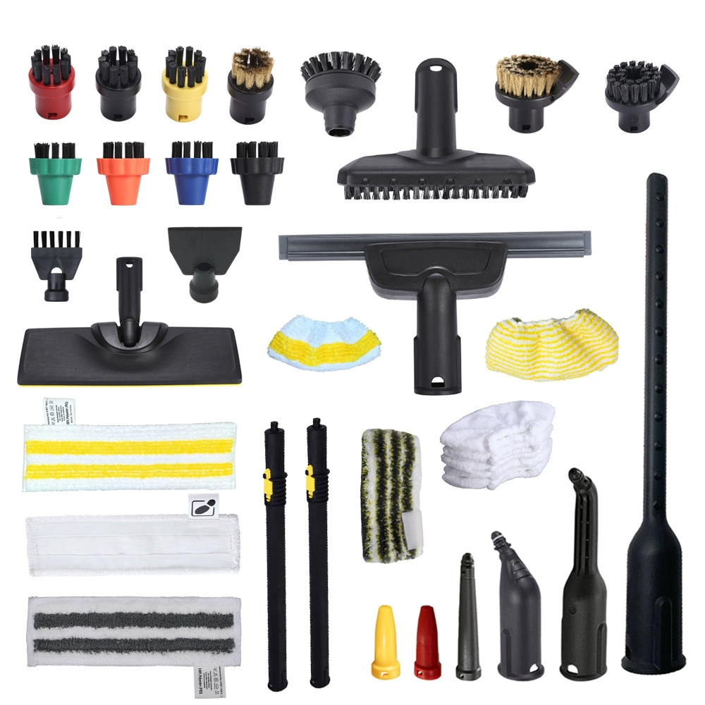 Набор аксессуаров для пароочистителя (Kaichi) для серии Karcher SC — нейлоновые щетки, адаптеры, набор из нескольких деталей