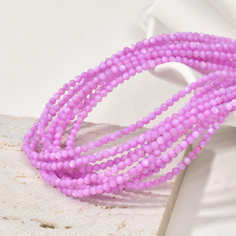 14g Weight Beads Jewelry Making Type DIY Jewelry Accessories Classification 1 Piece Quantity Shell Material Round Pattern Polishing New Product Design Vacation, Simple Style Style 1 Piece Shell Round DIY Jewelry Accessories Beads 8