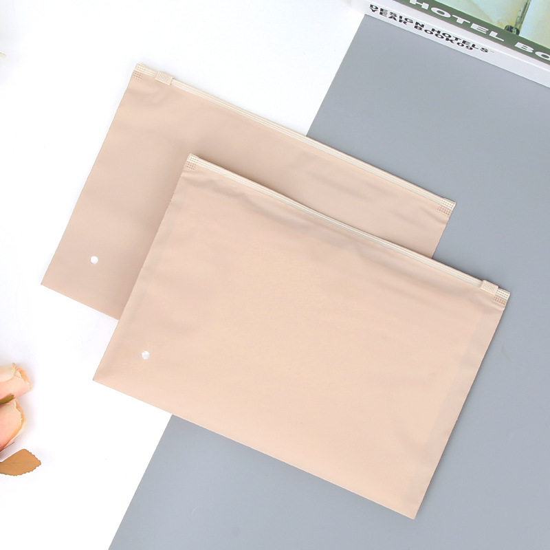 Bolsa de cremallera esmerilada bolsa de ropa transparente bolsa de ropa interior bolsa de embalaje de plástico PE sujetador camiseta bolsa de almacenamiento de autosellado