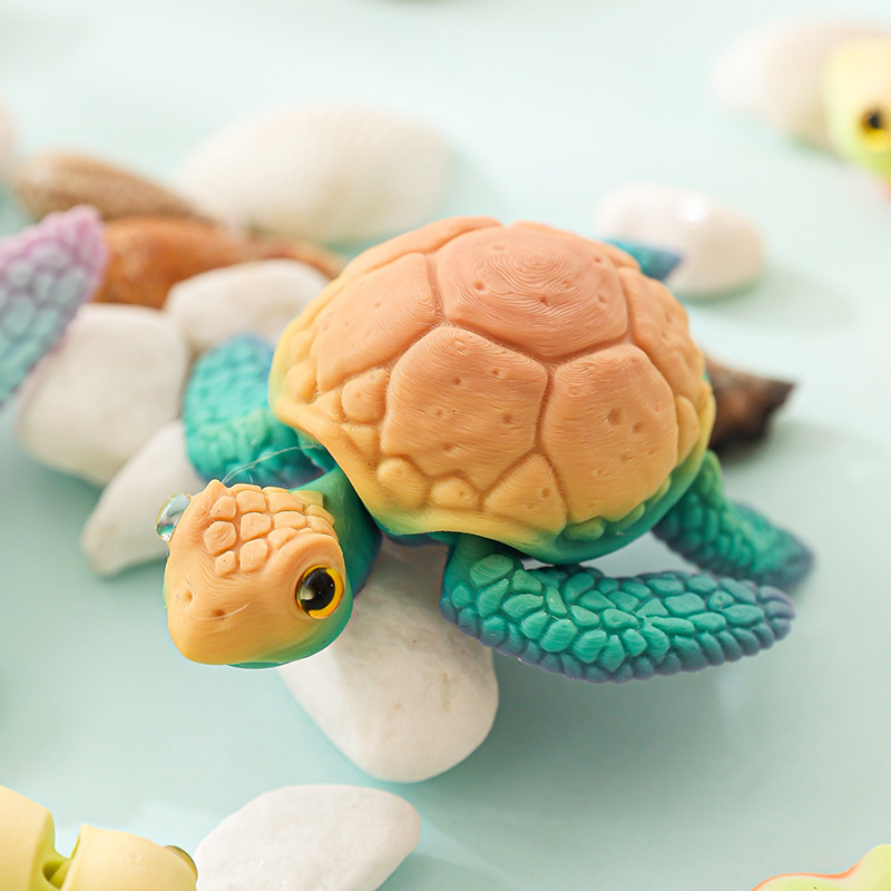 Imprimir 3D Imprimir Imán de refrigerador de animales marinos Creativa Tortuga Pulpo Estéreo Pegatina magnética Decoración del hogar Regalos al por mayor