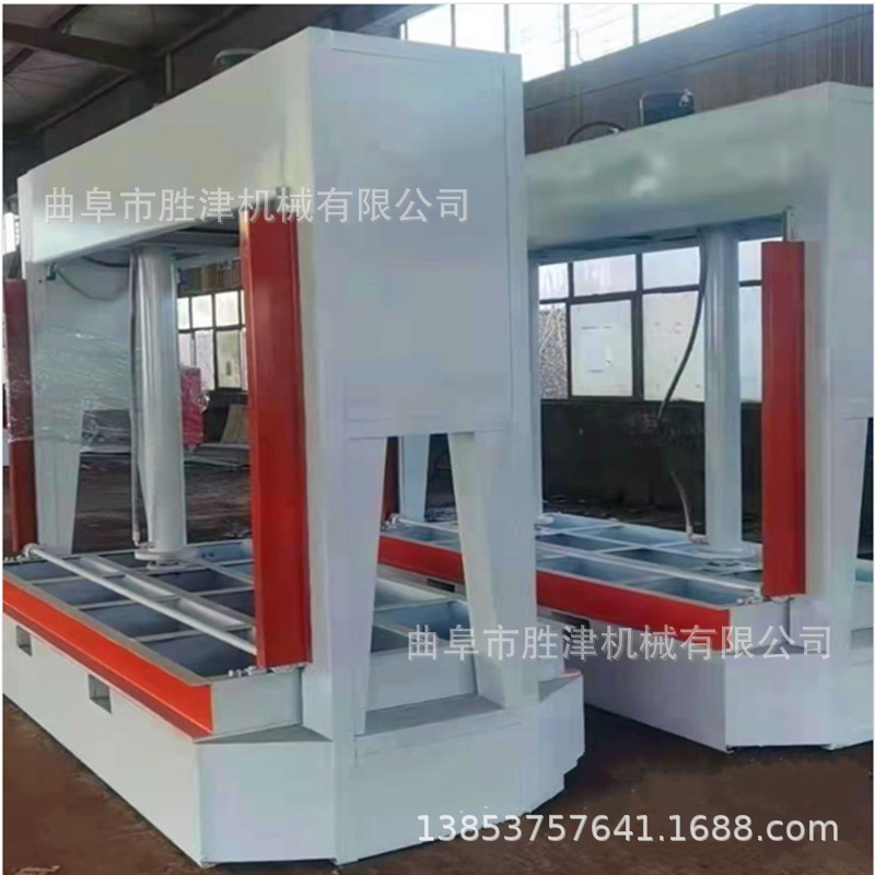 现货大型长6米防火板冷压机 100吨冷压机 6柱油压冷压机