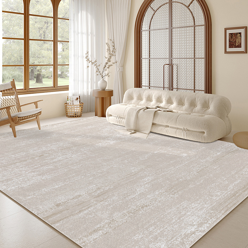 Alfombras sala de estar 2025 nuevo estilo de crema alfombra de viento impermeable antiincrustación alfombra de dormitorio hogar sofá lavado lujoso sensación de alto nivel