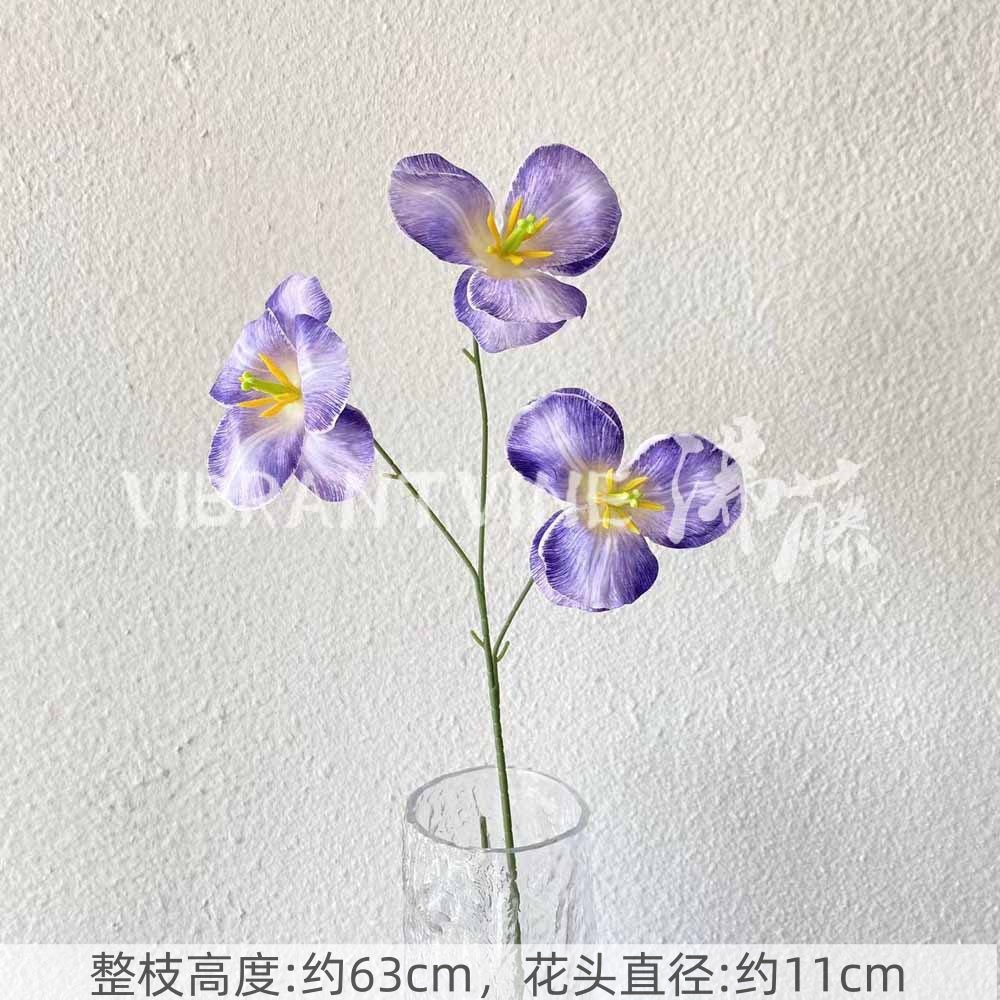 Púrpura de la boda flor artificial salón de bodas Camino de plomo techo arreglo floral Hotel Bienvenido arco piso decorativo flor artificial