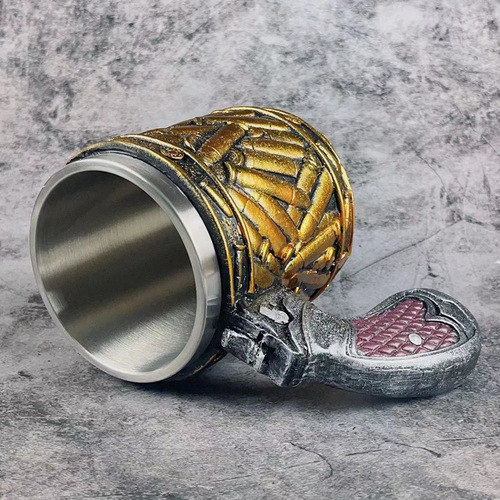 Bullet stainless steel cup creative revolver bullet cup shape wine set commemorative gift bar American beer cup