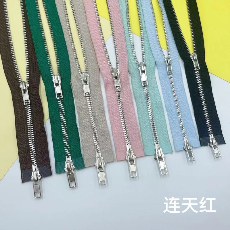 現貨卸売3号5 # 金属製ジッパー特殊歯型両開きテールジッパー、ダウンジャケットやバッグなど汎用ジッパー付属品|undefined