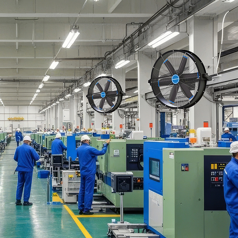永久磁石可変周波数壁ファン強力なハイパワー作業場工場倉庫高速冷却ブラシレスモーター|undefined