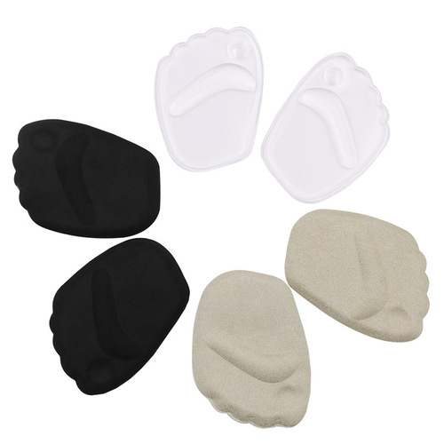 Insoles, high heels, half size insoles, shoes overhaul, small women's adjustment, one size, silicone anti-pain foot protection, sliding forefoot pads