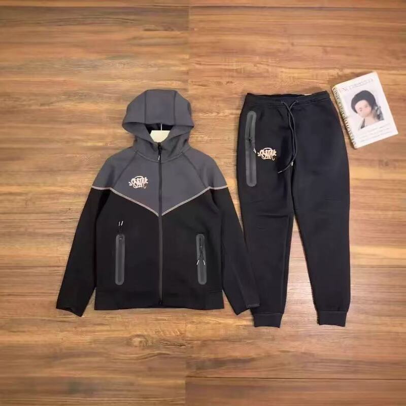 Cross-Border Collaboration with Windrunner, European and American Celebrity Hip-Hop Hooded Sports Casual Jacket Set 748-749