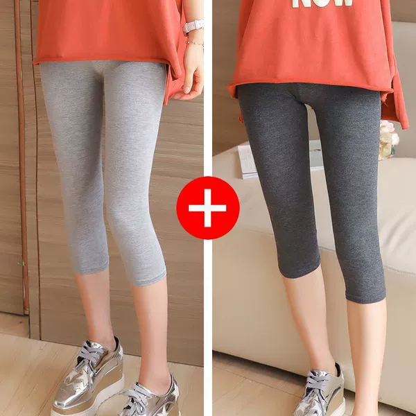 Light gray + dark gray [QF08 cropped pants]