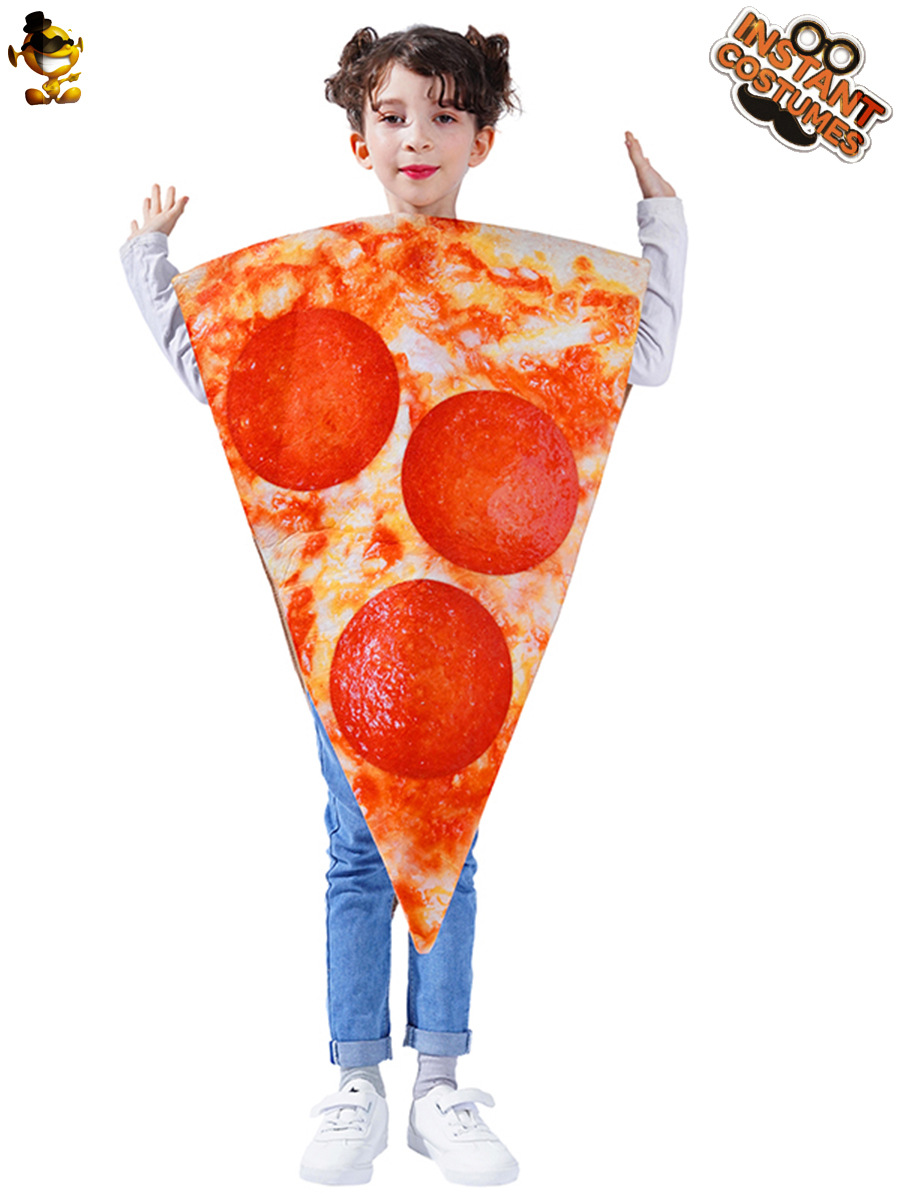 Parodia rebanadas pizza Halloween traje de los niños Cosplay partido ropa etapa traje rendimiento image 1