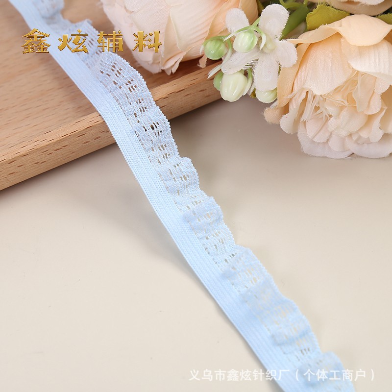 1.7cm 신축성 곰팡이꽃 (145호 하늘색) (280가지 스타일) * 미터