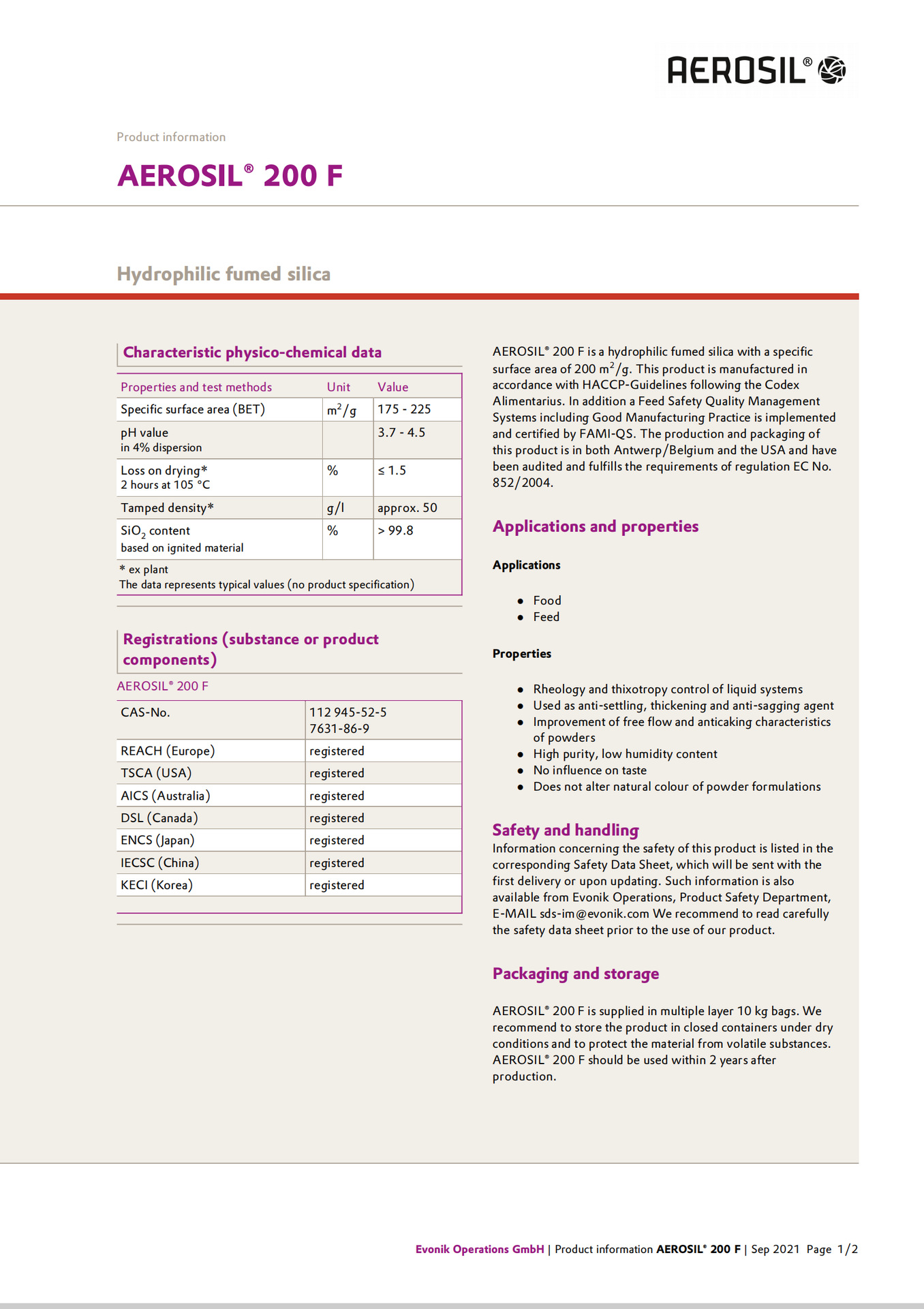 【样品】赢创食品级 气相法二氧化硅 AEROSIL 200F 流变控制剂阿里巴巴
