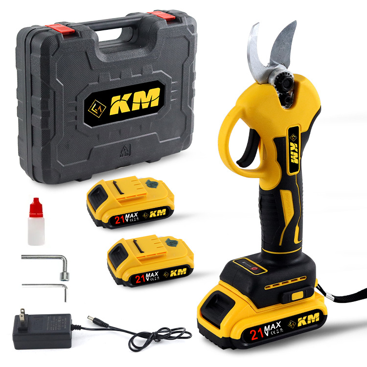 锂电修枝剪手持式电动园林园艺剪充电式粗枝果树剪3.0 电剪刀批发