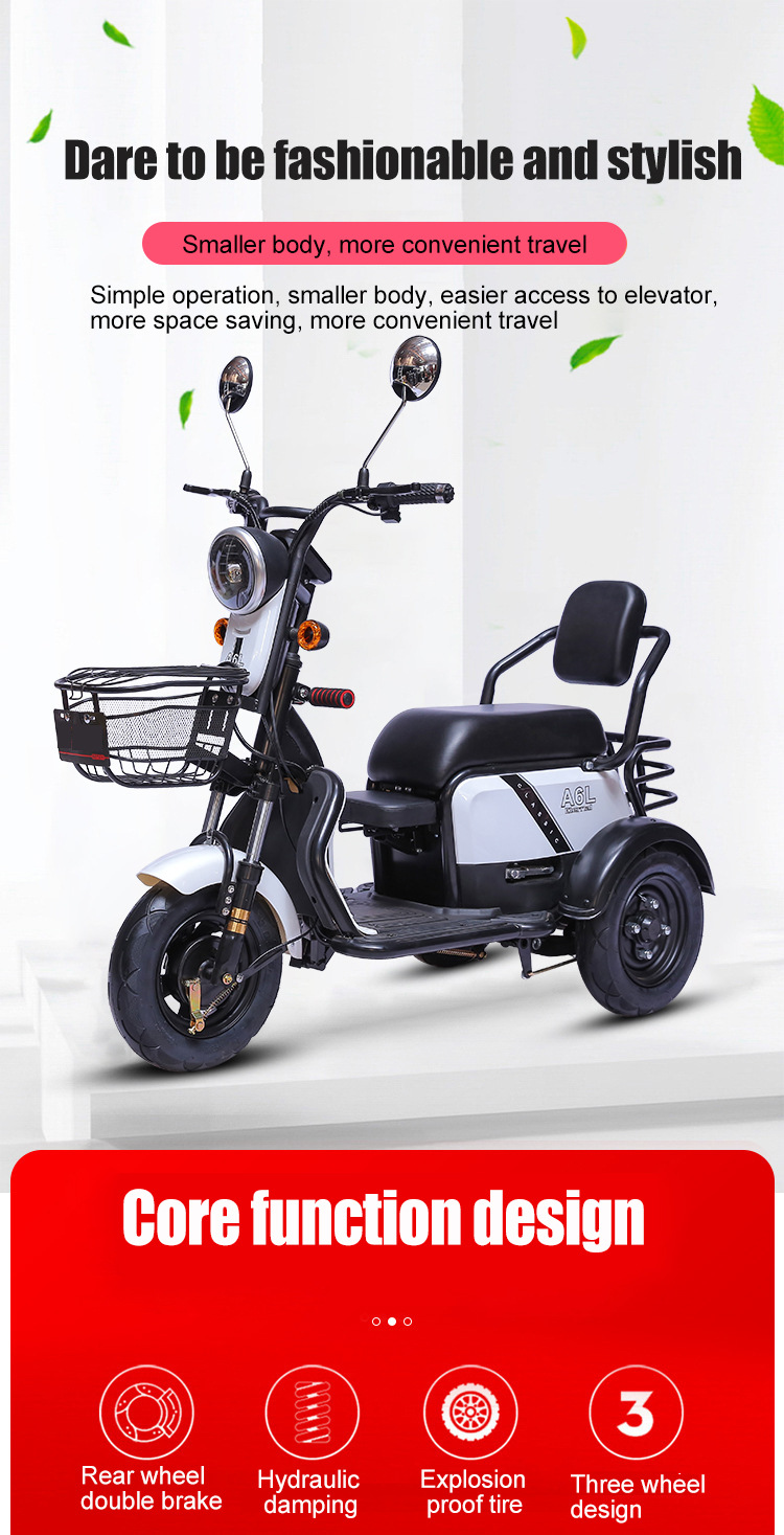 Electric Mobility Scooter Long Range 120km Customizable Battery