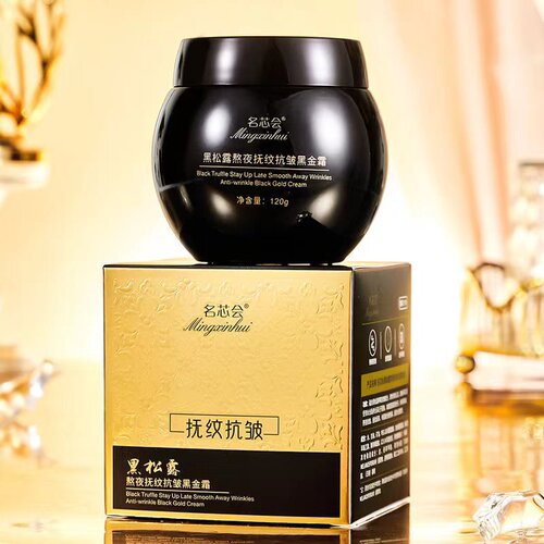 Mingxinhui Black Truffle Stay Up Late, Anti-Wrinkle, Black Gold Cream, Delicate Moisturizing and Moisturizing Face Cream, Factory Direct Selling and Wholesale