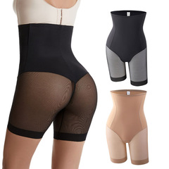 European and American cross-border body-shaping pants, high-waisted tummy-tightening pants, butt-lifting, waist-shaping, beautiful legs, anti-exposure safety pants, thin style