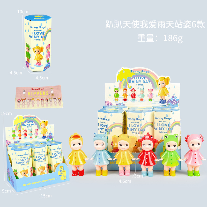 跨境趴趴天使水果盲盒车载摆件粘手机装饰丘比特手办动漫模型潮玩|undefined