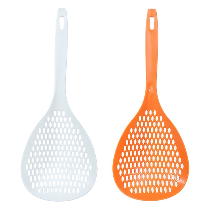 Estilo japonés gran colador dumpling colador cuchara de fideos mango largo cuchara de fideos Pantalla de filtro de olla caliente picante
