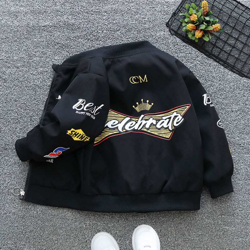 Boys' Spring and Autumn Coat 2025 New Children's Spring Baseball Suit Big Boy Handsome Jacket Korean Casual Top Boys' Spring and Autumn Coat 2025 New Children's Spring Baseball Suit Big Boy Handsome Jacket Korean Casual Top