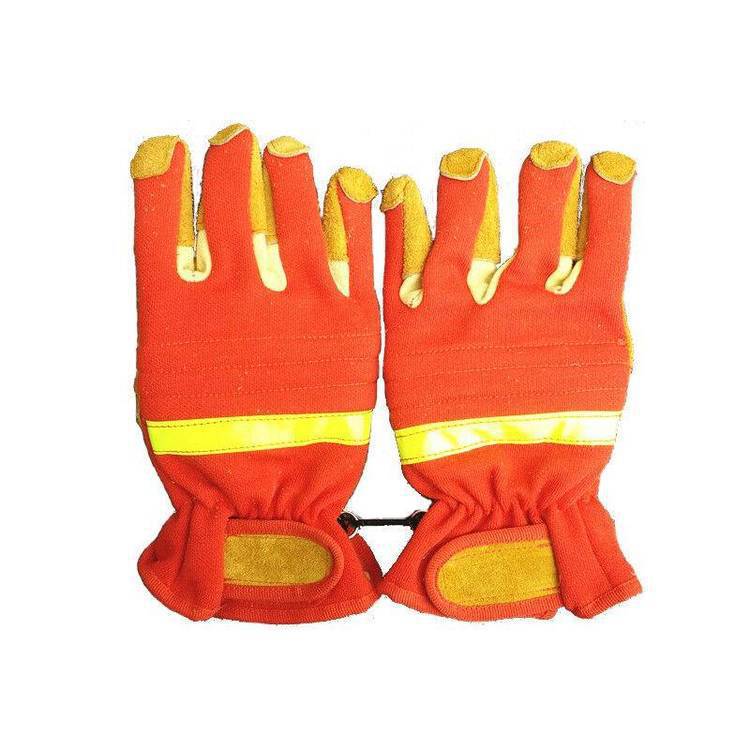 森林消防救援手套高温隔热阻燃手套消防员五指式抢险扑火手套