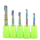 3.175-6mmDLC coated imported single blade milling cutter CNC spiral milling cutter acrylic PVC cutting tool