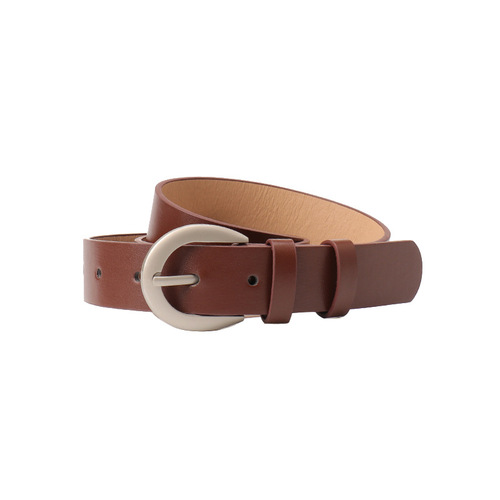 Fashionable versatile women's belt simple Korean style high-end needle buckle belt for women to match jeans