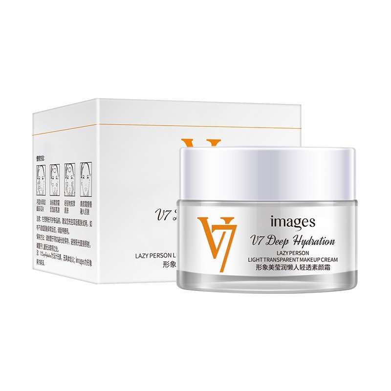 Imagen belleza V7 agua ligera crema simple hidratante incluso color de la piel refrescante no grasa crema perezosa crema simple