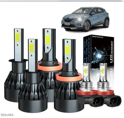 Tcyato Cross-Border Hot-Selling Led: Ön faralar - black-c6-h1-2-pieces-h11-2-pieces-fog-lamp-h11-2-pieces