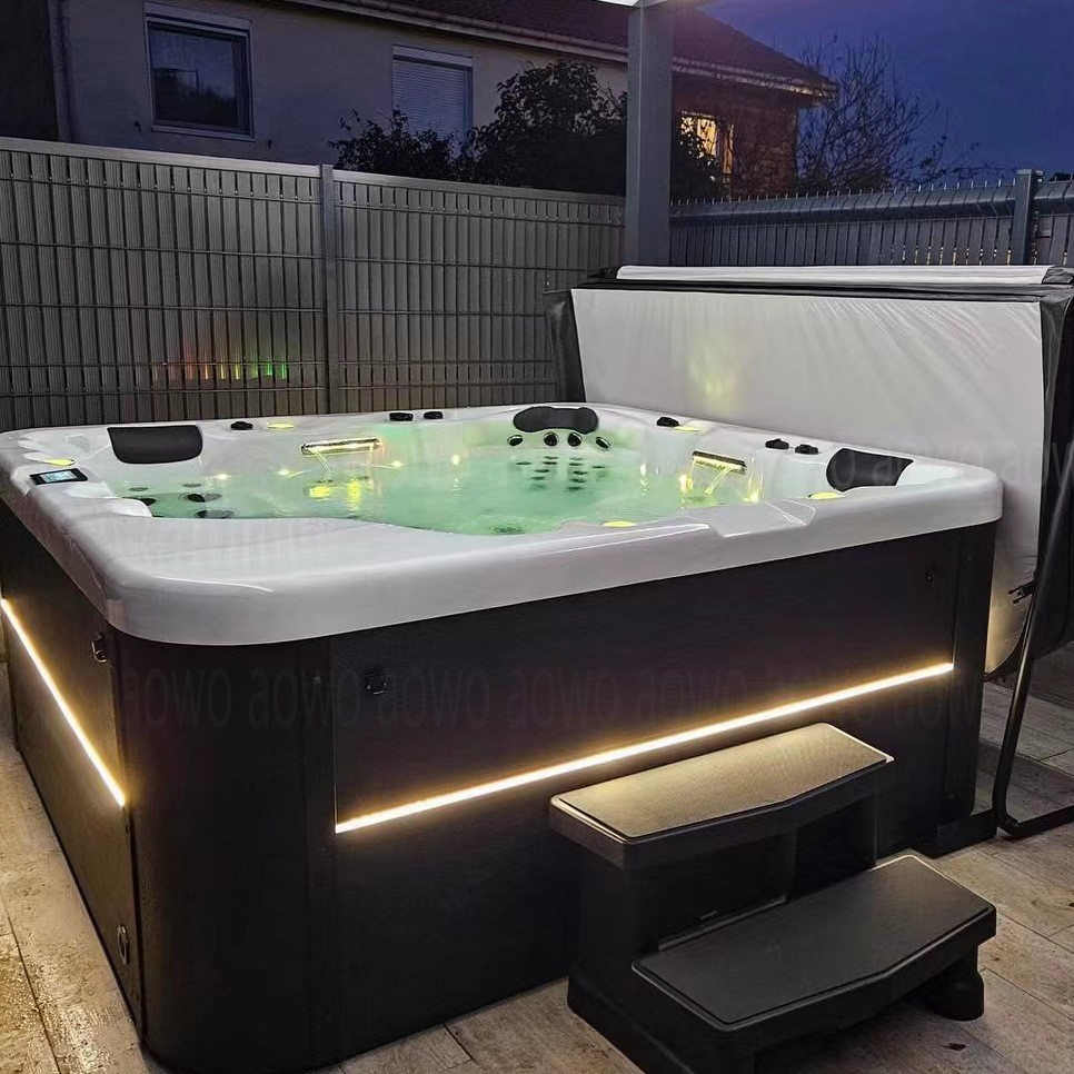 Masaje al aire libre inteligente piscina de temperatura constante hotel hotel famoso spa piscina jacuzzi bañera bañera de aguas termales