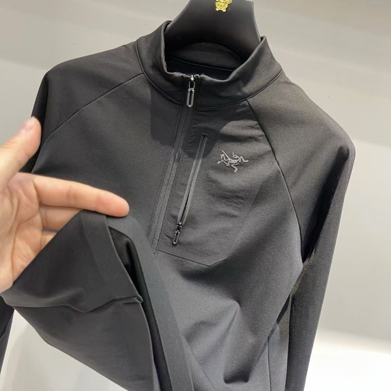 Zu Bird 2025 長袖新メンズジッパートレーナースタンドカラー Tシャツアウトドアスポーツレジャービジネス卸売|undefined