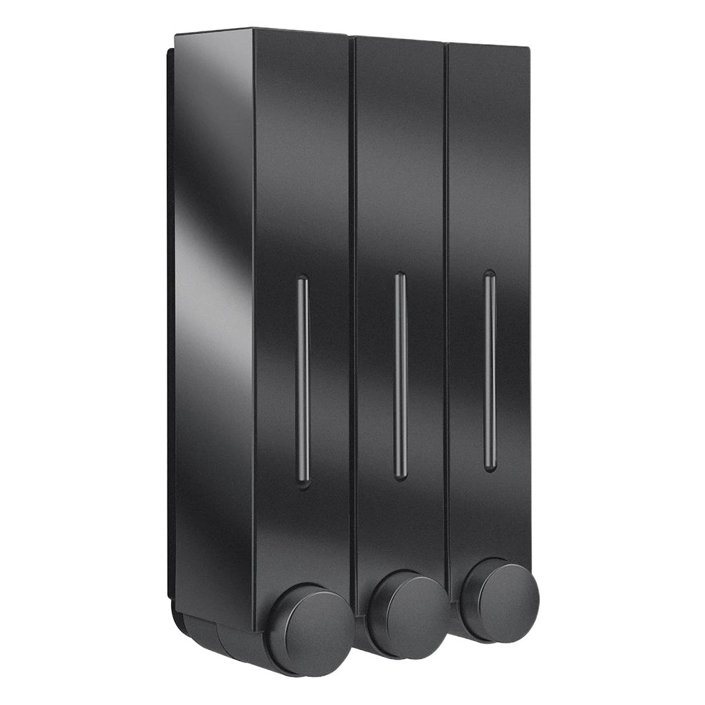 Ручной дозатор мыла в отеле без перфорации Одинарная двойная настенная дезинфицирующее средство для рук с тремя головками Шампунь Душ Роса Наклейка на спине